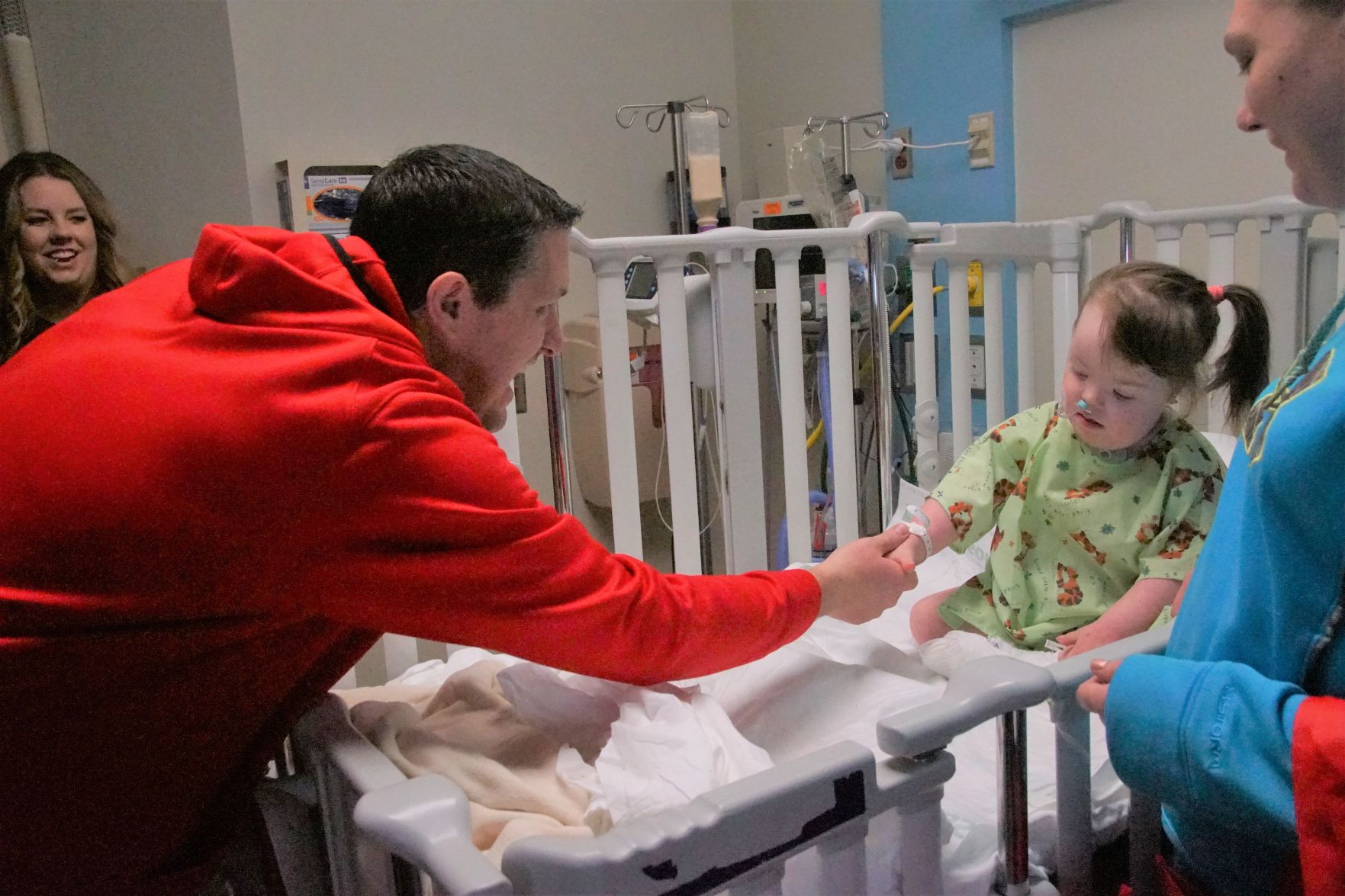 March, family visit LeBonheur youngsters